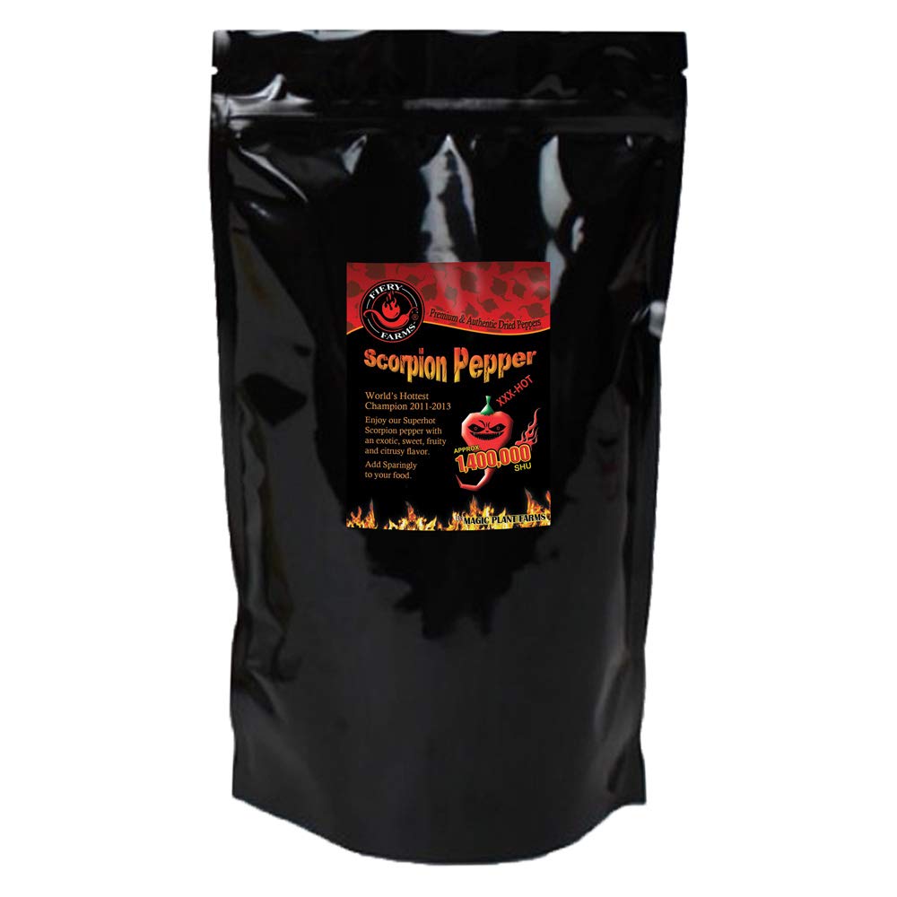 Red Scorpion Butch -T Pepper Powder by Magic Plant, 1 Lb Bulk - 1.2M+ SHUs - Extreme Heat, Sweet & Fruity Flavor - Natural, Non-GMO Gourmet Fine