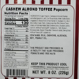 Cashew Almond Toffee Popcorn | 6 Pack | HR Poppin' Snacks - Made in USA - Made in Nebraska - 100's of flavors to choose from - Nebraska popcorn