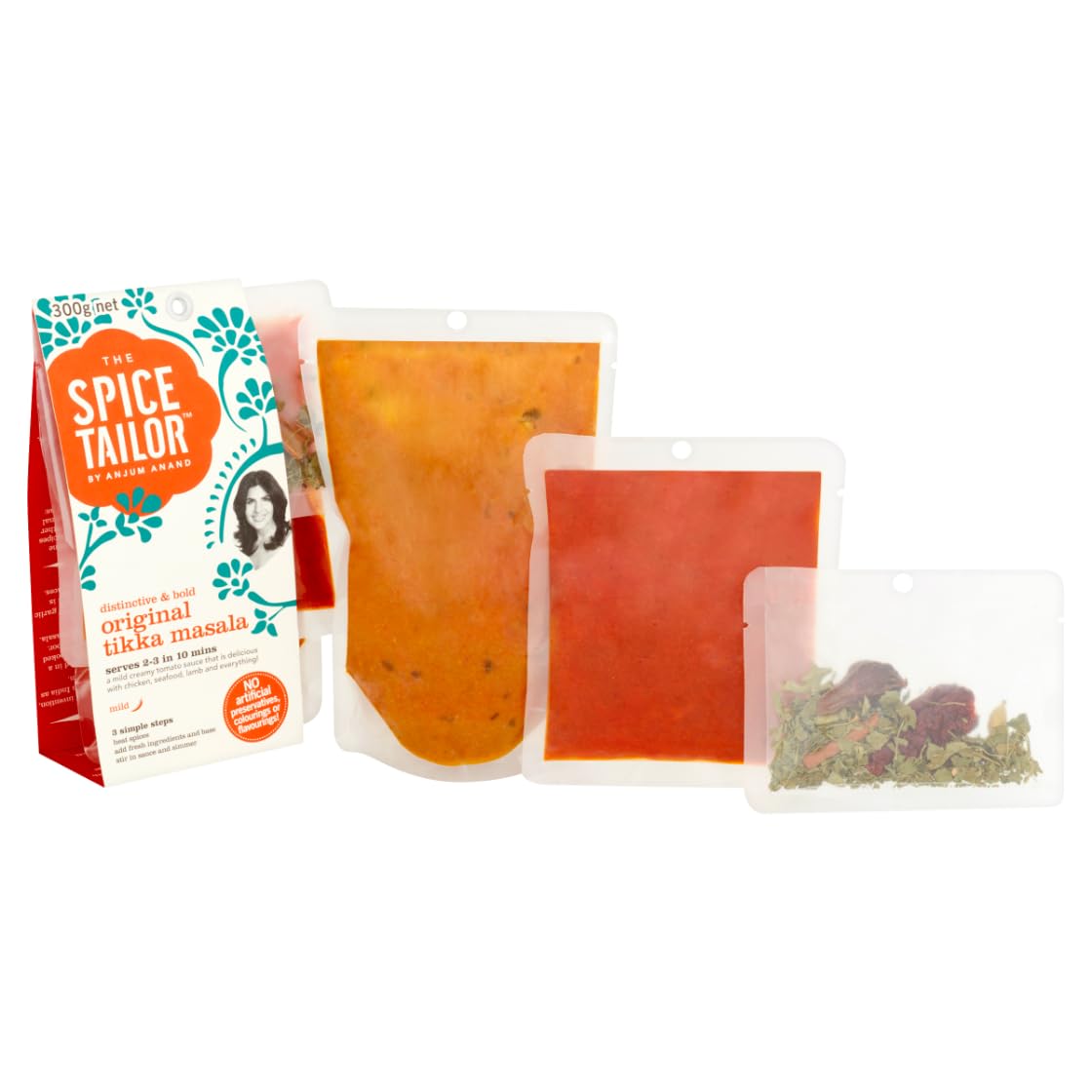 Spice Tailor 3 Simple Steps Restaurant Quality Meals in Minutes Kits Ready in 10 Minutes (3 Pack, Original Tikka Masala)