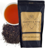 Harney & Sons Supreme Breakfast Loose Leaf Black Tea - Bold Morning Breakfast Tea, Caffeinated, 16 oz Bag