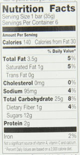 Cascadian Farm Organic Granola Bars, Chocolate Chip Chewy Granola Bars, 6 Bars (Pack of 6)
