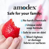 Amodex Ink & Spot Remover for Clothes, Leather and Skin - Removes Ink, Ballpoint, Sharpie, Grease and More, Works on Set-in Stains, Gentle but