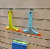Super Flexible Silicone Squeegee, Water Blade, Water Wiper Shower, for r Car Windshi,ELD, Window, Mirror, Glass Door, Blue and Green