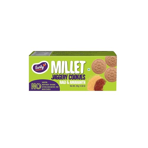 Organic - Ragi & Amaranth Jaggery Cookies 150 g (5.29 OZ)