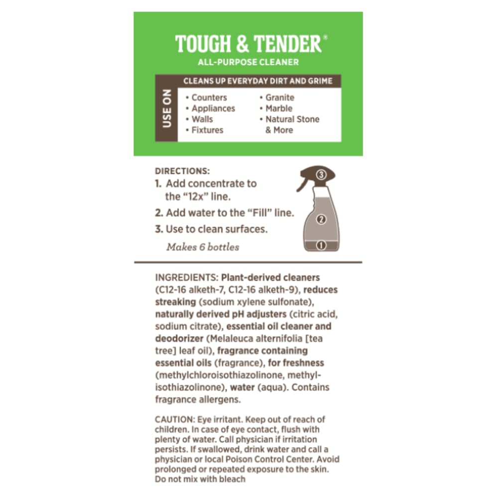 Melaleuca Tough & Tender 12x All-Purpose Cleaner - 8 fl. oz. | Super-Concentrated, Plant-Based Formula for Everyday Cleaning
