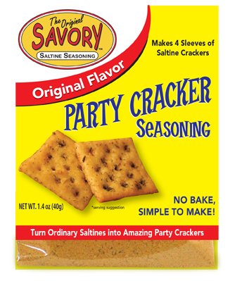 Savory Saltine 2-Pack - 1 Garden Dill, 1 Classic Original plus 2 Large Double Sealed Zip Top Bags