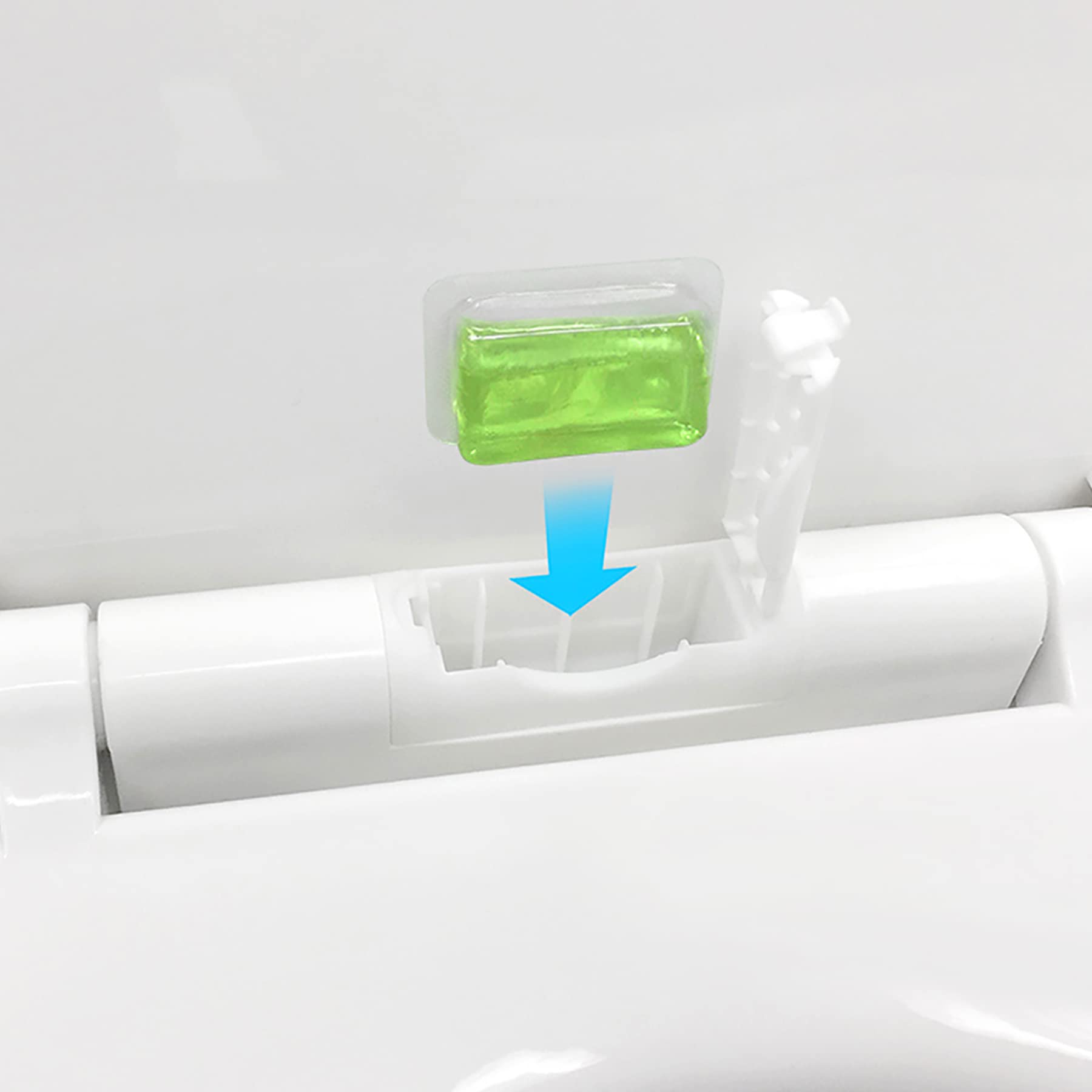 Clorox Stay Fresh Pods - Green Meadows Air Freshener and Odor Eliminator for Stay Fresh Toilet Seat, Green, 4-Piece