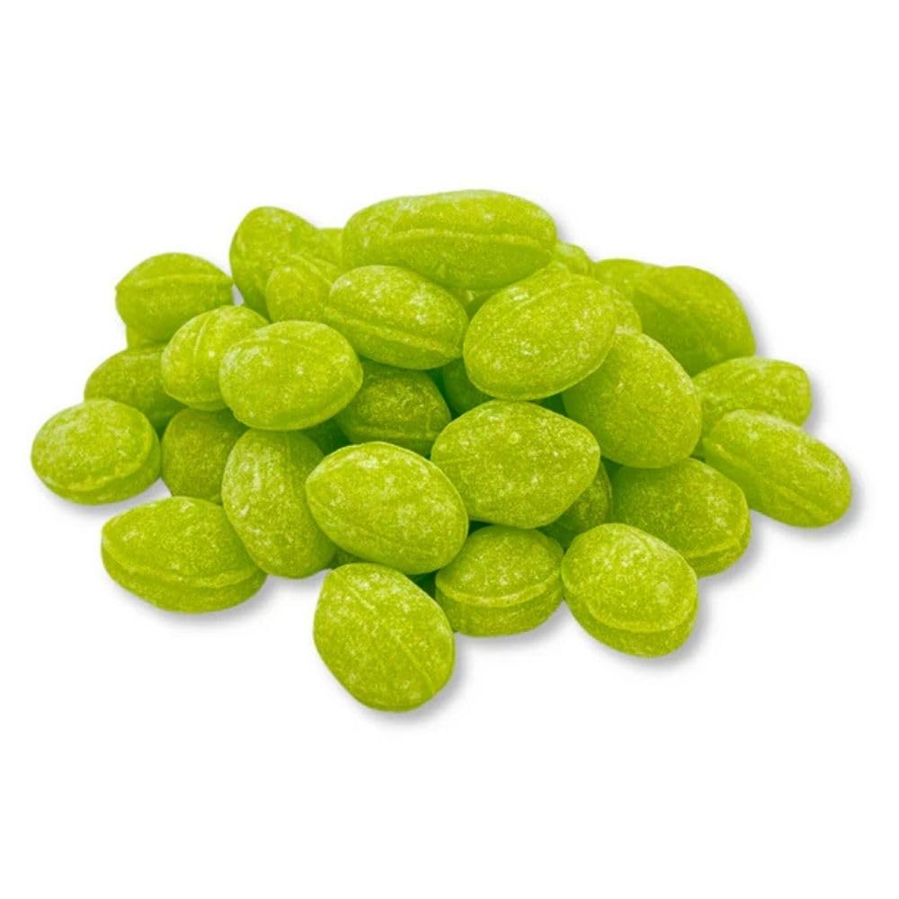 Sanded Green Apple Hard Candy, Tart Fruit Flavor - 25 lb (Approx. 2,250 pieces)