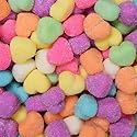 Valentine Gummy Candy 8oz Soft & Chewy Festive Treats (1 Pack, Sanded Hearts)