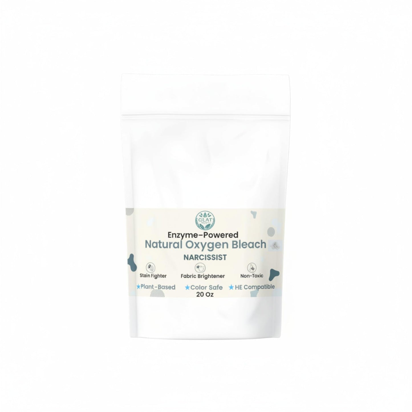 GLAT Group Enzyme-Powered Natural Oxygen Bleach (Powder) - Narcissist | Chlorine-Free Stain Remover & Laundry Whitener | Safe for Colors, Septic, Baby