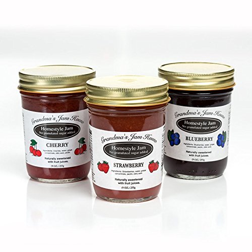 Cherry, No Sugar Added, Grandma's Jam House, 9oz (1 jar)
