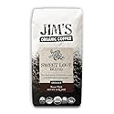 Jim’s Organic Coffee - Sweet Love Blend - Ground - Dark Roast, Bold 11 oz Bag - Certified Organic, Regeneratively Grown, Ethically Traded, Shade Grown