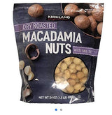 Kirkland Dry Roasted Macadamia Nuts with Sea Salt 680g (1.5 LB)