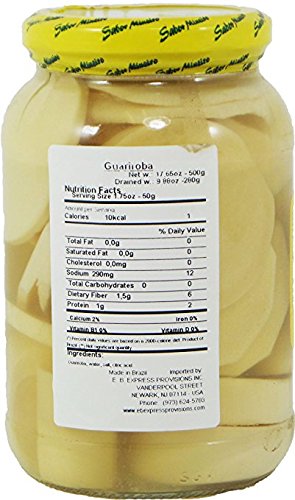 Sabor Mineiro - Guariroba - Net Weight 17.63oz 500g - Drained Weight Net 9.87oz 280g