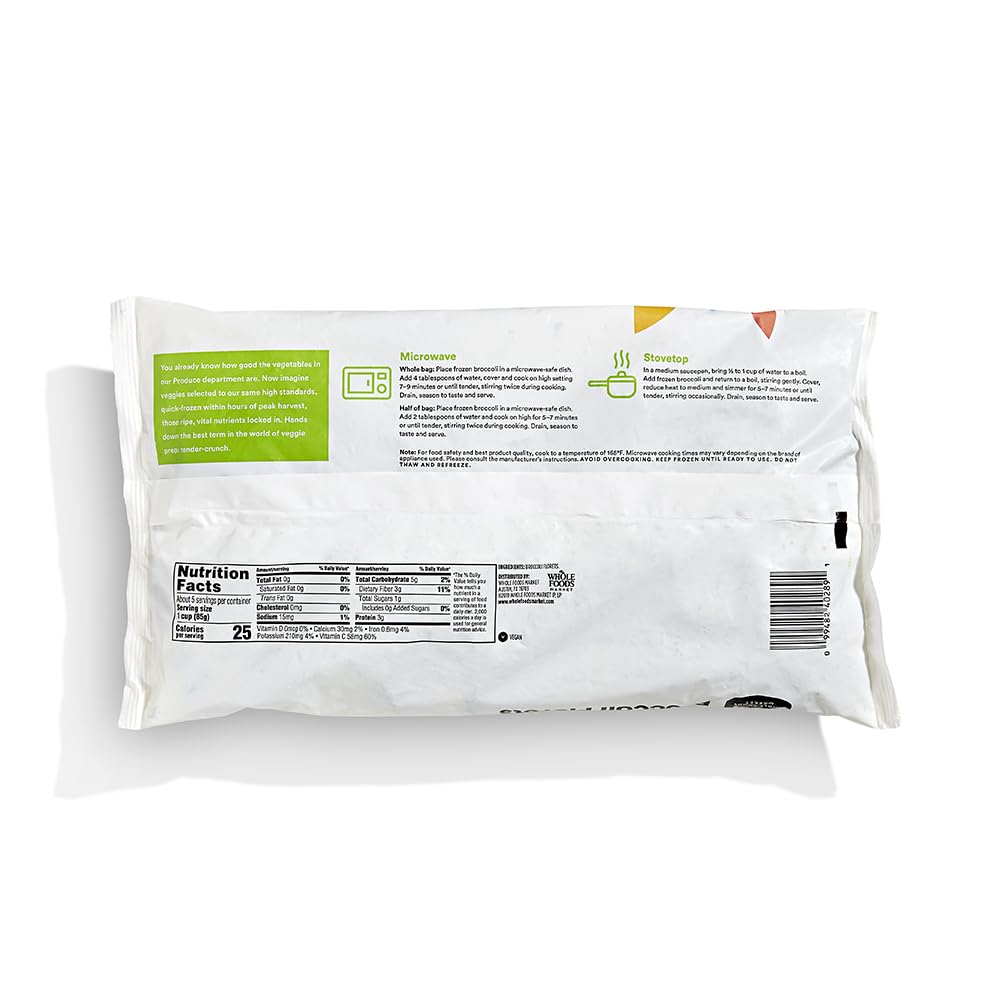 365 by Whole Foods Market, Broccoli florets, 16 oz, Frozen