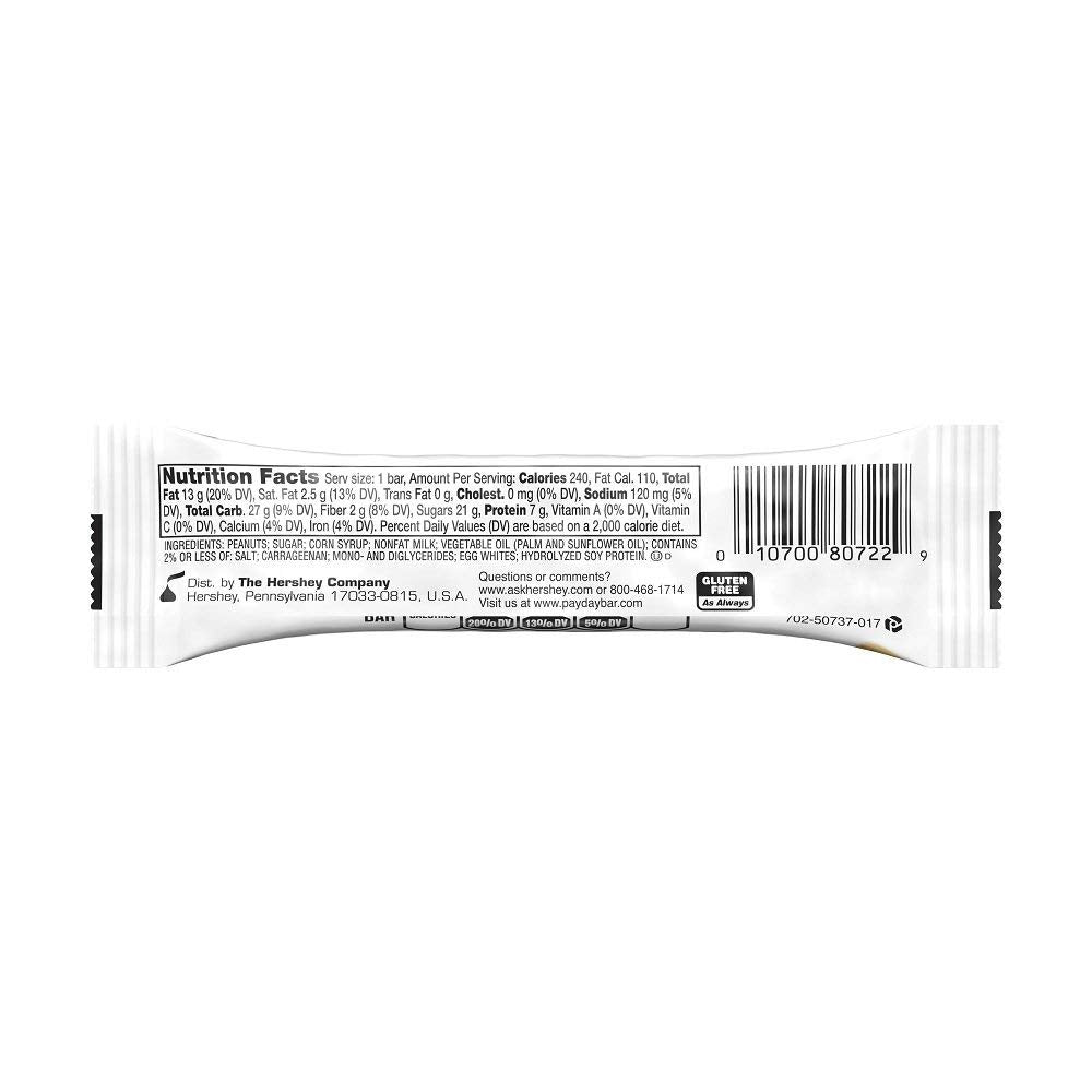 PayDay Peanut Caramel bar, 1.85 Ounce (Pack Of 72),, 72Count ()
