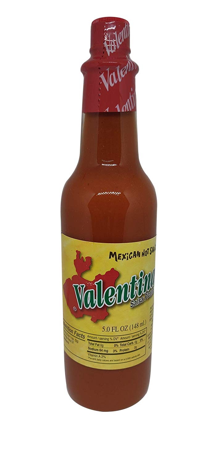 Valentina Salsa Red Hot Sauce | Mexican Picante Salsa All Natural, Vegan, Spice Mix Made From Red Peppers Perfect for Chips, Fast Foods, Lunch, Snacks