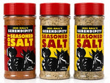 Jess Hall’s Serendipity Seasoned Salt and Hot Multi-Pack All Purpose Seasoning for Chicken, Steak & Fries - Restaurant-Style Flavor at Home - Garlic