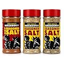 Jess Hall’s Serendipity Seasoned Salt and Hot Multi-Pack All Purpose Seasoning for Chicken, Steak & Fries - Restaurant-Style Flavor at Home - Garlic