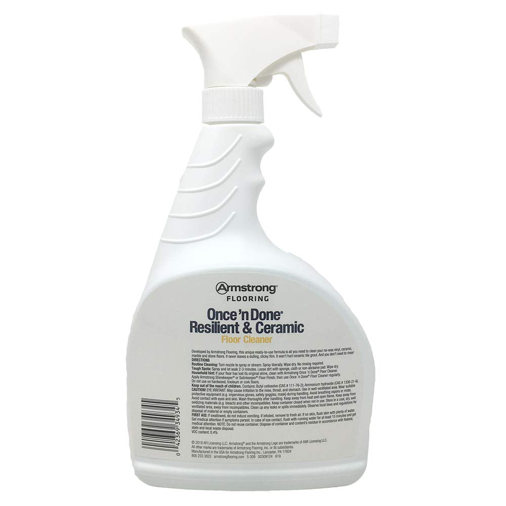 Once 'N Done Resilient & Ceramic Floor Cleaner Spray