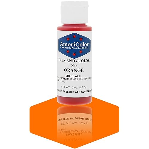 Orange Oil-Based Candy Color 2 Ounces by Americolor