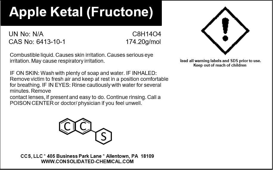 Apple Ketal (Fructone, Applinal) - 15ml (0.5 Fl Oz)