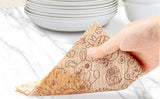 JXDSICH Durable Bamboo Kitchen Paper Towels,Unbleached Bamboo Fiber with Rayon,Dry and wet use, Thickened 4 paper Towel Rolls each carton,Hand