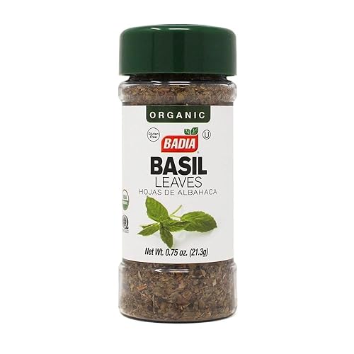 Badia Organic Basil Leaves, 0.75 oz - Dried Basil for Cooking, Seasoning & Sauces