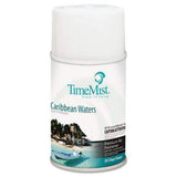 TimeMist Premium Metered Air Freshener Refills - Caribbean Waters - 7.1 oz (1 Unit) 1042756 - Lasts Up To 30 Days and Neutralizes Tough Unwanted Odors