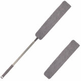 Retractable Gap Dust Cleaner, Under Refrigerator/Sofa Cleaning Tool, Microfiber Gap Duster with Extendable Pole 32-100 Inches, Suitable for Underneath
