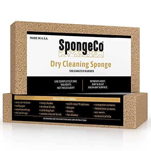 SpongeCo - Dry Cleaning Soot Eraser 72 Pack - Pet Hair, Smoke, Dust and Dirt Remover, Chem (72-3x6x3/4)