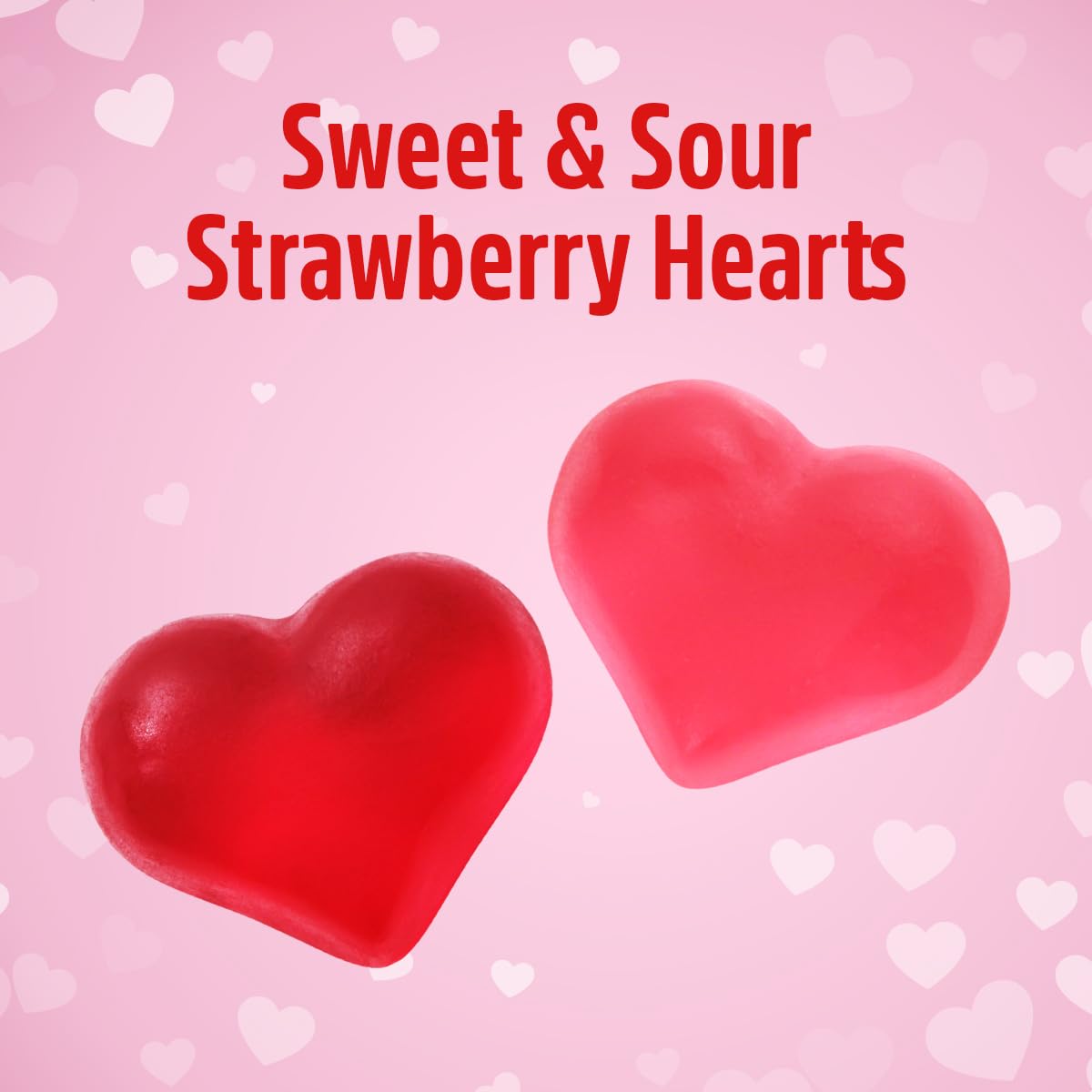 Mothers Day Sweet and Sour Gummy Hearts, 9 oz Pack of Heart gummies, Perfect Strawberry Flavored Candy for Classroom Treats, School Exchanges