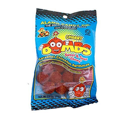 Alamo Candy Cherry Bombs with Chili 12 Ct 2.5 Oz Bags