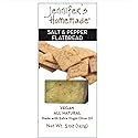 JENNIFERS HOMEMADE Salt & Pepper Flatbread, VEGAN All Natural, Made with extra virgin olive oil, Crunchy and delicious snack, 5 OZ