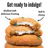 Rich's Confetti Cake Filled Cookie with Frosting Filling, Soft Baked Cookie, 12 Count, Individually Wrapped Cookie