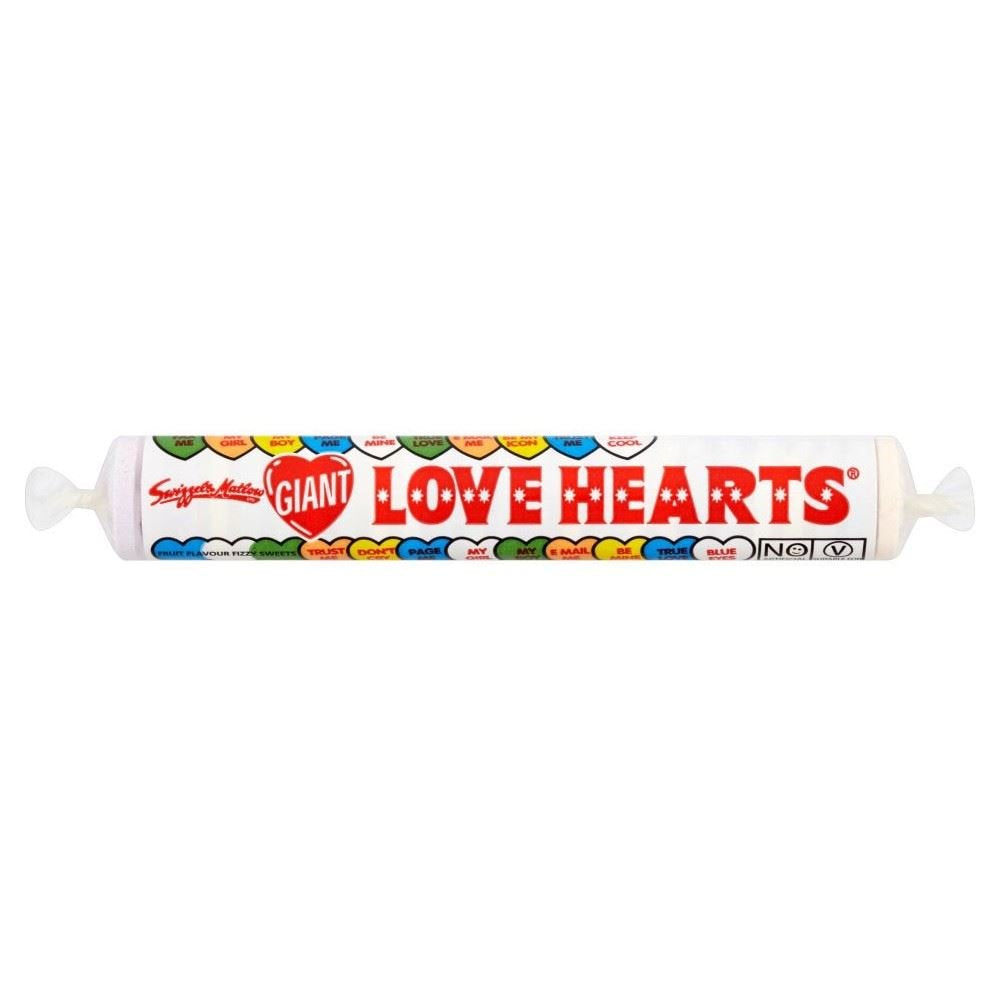 Swizzels Matlow Giant Love Hearts (39g) - Pack of 6