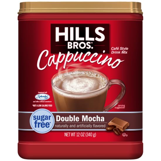 Hills Bros. Cappuccino (Sugar Free French Vanilla, & Sugar Free Double Mocha) Variety Pack