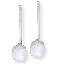 Amazon Brand | Ring King Toilet Bowl Mop for Deep Clean |Pack of 2 Long Plastic Handled Swab - 13 Inches Soft Toilet Brush for Dead Corner | Silk
