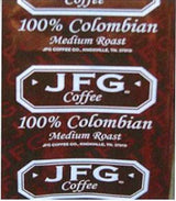 JFG Medium Roast 100 Percent Colombian Portion Pack Coffee, 1.75 Ounce - 72 per case.