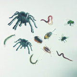 70x Edible Wafer Spider, Bug Cupcake Topper, Pre-cut Funny Party Cake Decoration