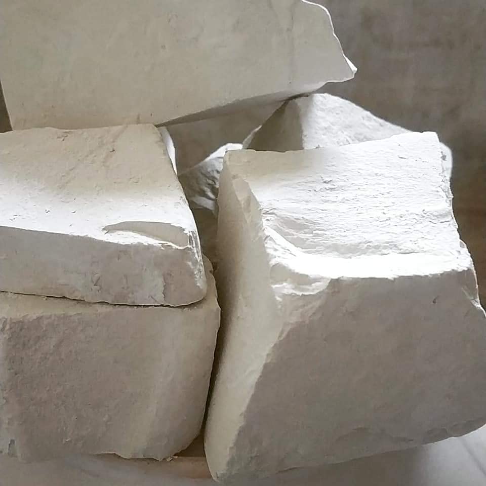 VRINDAVANBAZAAR.COM White Indian Chalk Lumps- 1.5 kg