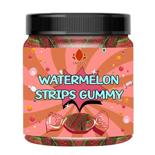 SMIBZE Natural Watermelon Strips Gummy 150 GM (Pack of 1) SMIBZE