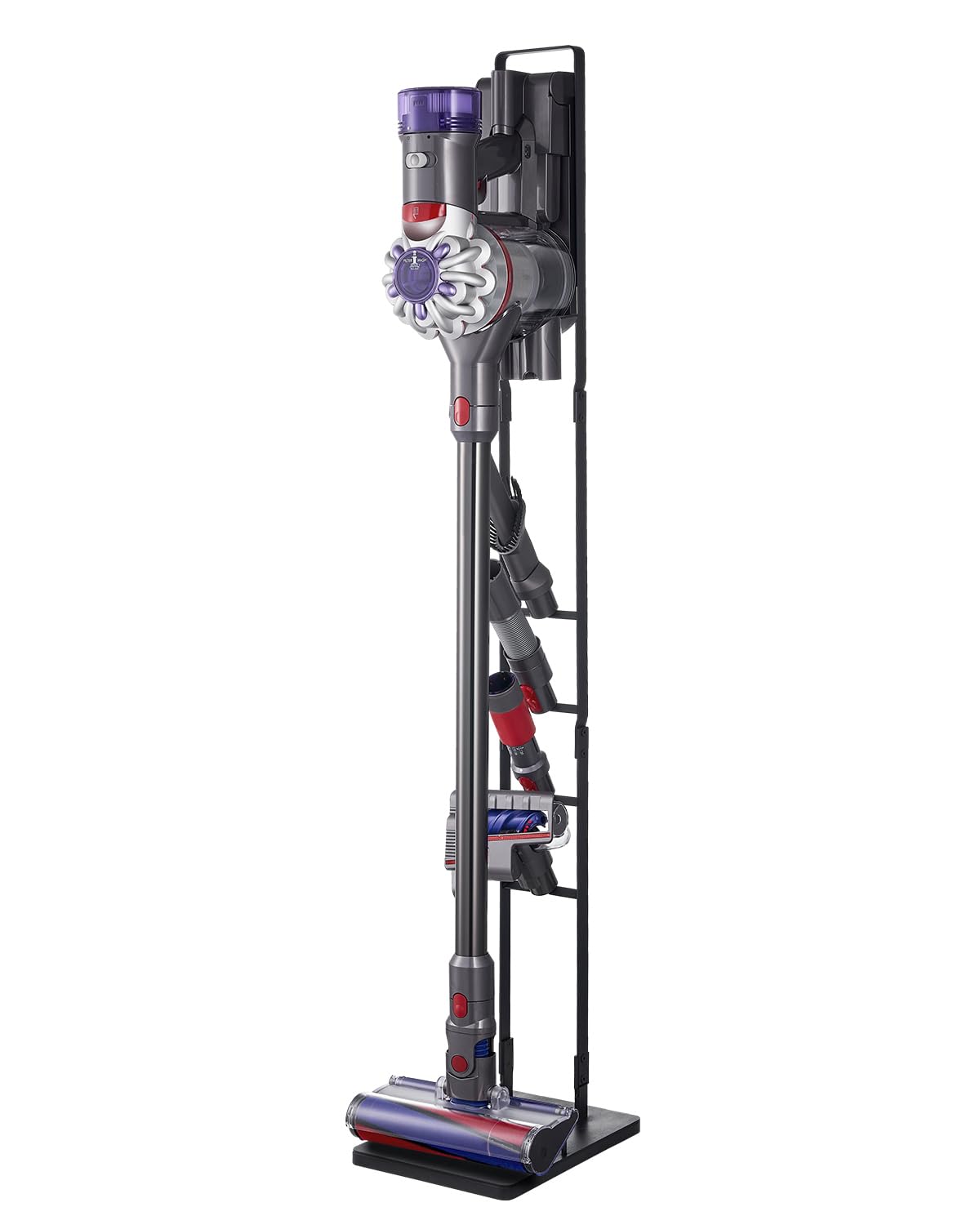 VEVOR Vacuum Stand, Compatible with V6 V7 V8 V10 V11 V15, Stable Vacuum Stand Holder with 4 Hooks for DC30 DC31 DC34 DC35 DC58 DC59 DC62 D74 Cordless
