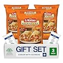 Salutem Vita - Chicken Cheese Rice Chimichangas, Frozen Mexican Food Gift Set, 54 oz - Pack of 3
