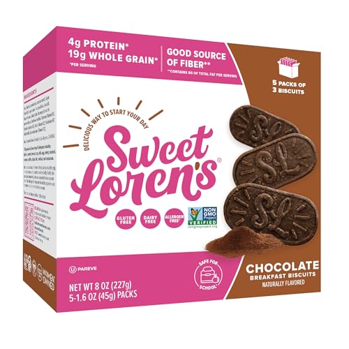 SWEET LORENS Chocolate Breakfast Biscuits 5 Count, 1.6 OZ