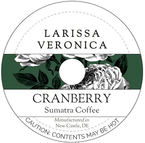 Cranberry Sumatra Coffee (Single Serve K-Cup Pods) (Gourmet, Naturally Flavored, Whole Coffee Beans) (12 pods, ZIN: 572397)