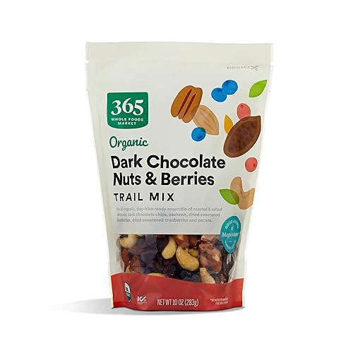365 By Whole Foods Market Organic Dark Chocolate Nuts & Berries Trail Mix, 10 Oz