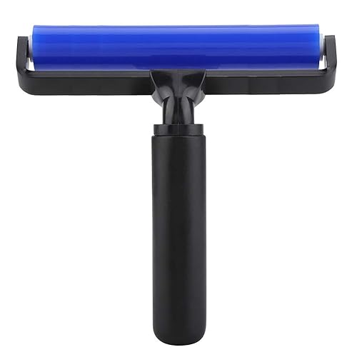 Dust Removal Silicone Roller Anti Static Roller Brush Four Sizes nual Cleaner Tool for Dust Pet Hair Clothes Carpet Furniture(6in)