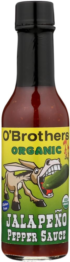 O BROTHERS Organic Jalapeno Pepper Sauce, 5 OZ