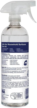 Bona All-Purpose Cleaner - Lavender White Tea Scent - 24 fl oz - Household Cleaner Cuts Through Tough Grease & Grime - Safe for Household Surfaces
